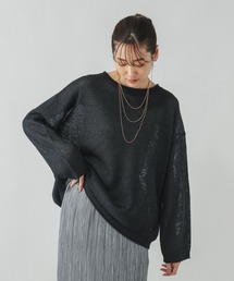 GLOBAL WORK | ※ペーパーヤーンドルマンプルオーバー/577961(ニット/セーター)