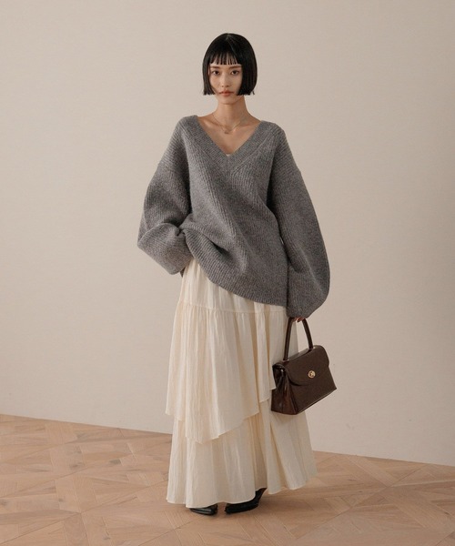 LOWRYS FARM（ローリーズファーム）の「アシメティアードスカート