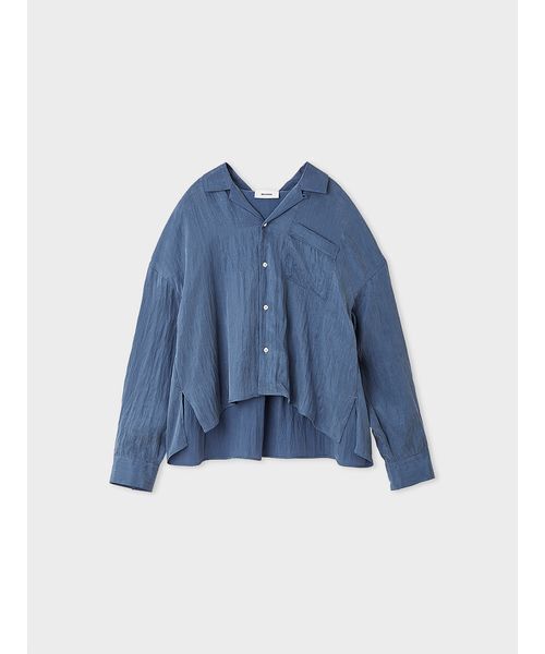 MIESROHE（ミースロエ）の「コンパクトオープンカラーシャツ（シャツ/ブラウス・レディース・ブルー/クリーム/ホワイト・F）」の6枚目の写真