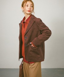 BAYFLOW | [柔らかくて着やすい]フェイクスウェードジャケット(テーラードジャケット)