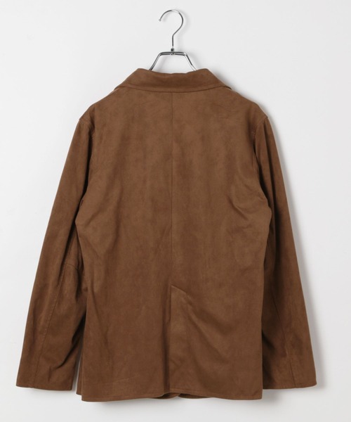 BAYFLOW（ベイフロー）の「[柔らかくて着やすい]フェイクスウェードジャケット（テーラードジャケット・レディース・ダークブラウン/キャメル・FREE）」の13枚目の写真