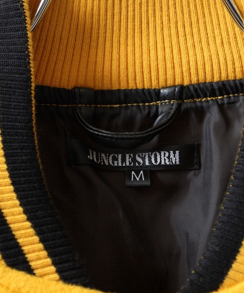 Jungle Storm(ジャングルストーム)の「JUNGLESTOTM スタジャン(スタジャン・メンズ・ネイビー/イエロー/ブラック・LL/L/M)」の8枚目の写真