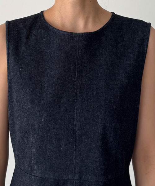 CANAL JEAN（キャナルジーン）の「デニムワンピース（ワンピース・レディース・ネイビー・マルチサイズ）」の13枚目の写真