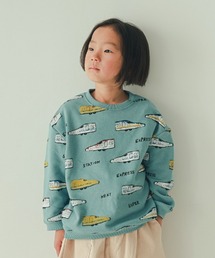 nicohrat（ニコフラート）の「nicohrat/ニコフラート 新幹線柄　トレーナー（スウェット）」