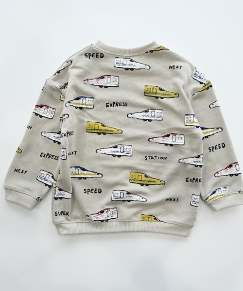 nicohrat（ニコフラート）の「nicohrat/ニコフラート 新幹線柄　トレーナー（スウェット・キッズ・ラベンダー/ブルー/グレー・100cm/110cm/120cm/130cm/140cm/90cm）」の17枚目の写真
