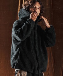 ANGENEHM（アンゲネーム）の「mj10978-Boa Quilt Hoodie ボアキルティングブルゾン(AG05-005acf)（ブルゾン）」