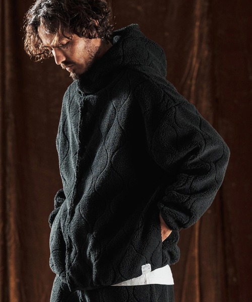 mj10978-Boa Quilt Hoodie ボアキルティングブルゾン(AG05-005acf