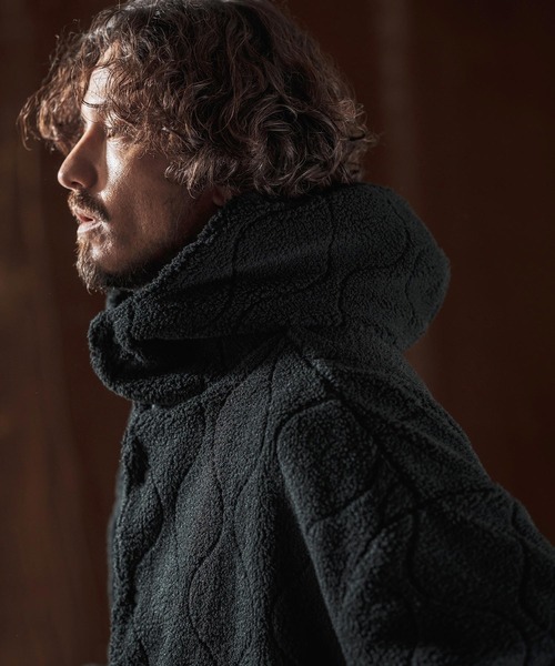 mj10978-Boa Quilt Hoodie ボアキルティングブルゾン(AG05-005acf