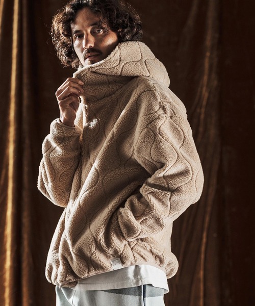 mj10978-Boa Quilt Hoodie ボアキルティングブルゾン(AG05-005acf