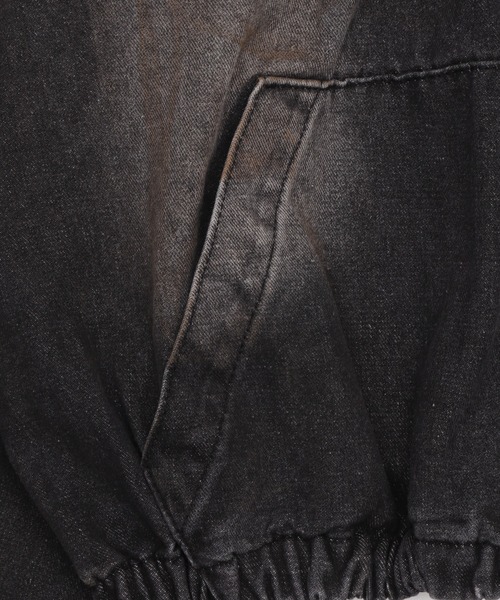 Figments（フィグメンツ）の「ダスティフードデニムブルゾン（ブルゾン・レディース・ブラック・FREE）」の2枚目の写真
