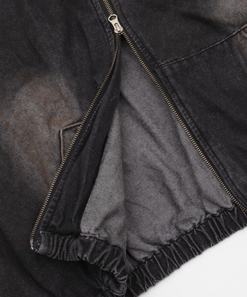 Figments（フィグメンツ）の「ダスティフードデニムブルゾン（ブルゾン・レディース・ブラック・FREE）」の6枚目の写真