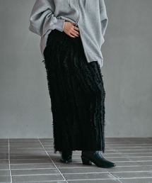 LEPSIM | 7ゲージフリンジニットスカート　581686(スカート)
