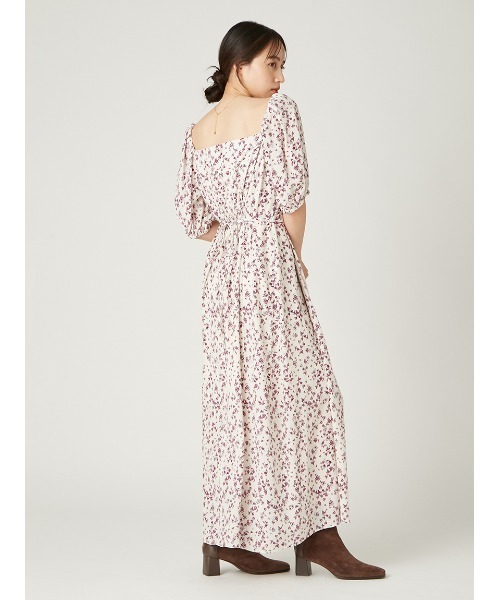 00サイズ】スクエアネックプリントワンピース（ワンピース）｜FRAY I.D