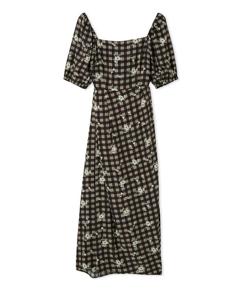 美品✨フレイアイディー　FRAY.ID パフスリーブ　スクエアネック　ワンピース FRAY I.D｜スクエアネックパフスリーブワンピース