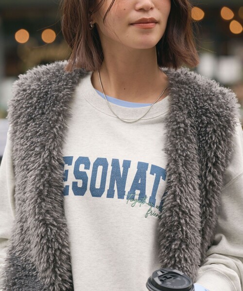 セール】【WEB限定】＜at ease＞ロゴ スウェット プルオーバー