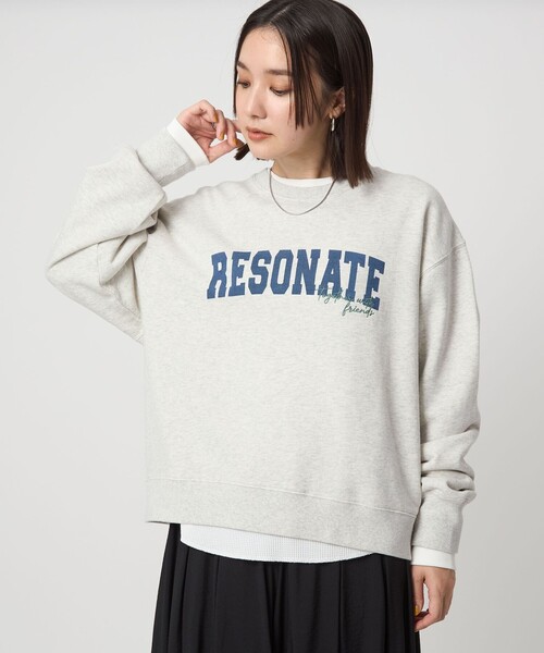 セール】【WEB限定】＜at ease＞ロゴ スウェット プルオーバー