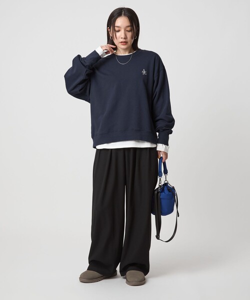 セール】【WEB限定】＜at ease＞ロゴ スウェット プルオーバー