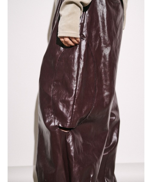 Htage(テージ)の「【Htage】フェイクレザータックカーブパンツ(その他パンツ・レディース・ブラック/ボルドー・SMALL/MEDIUM)」の21枚目の写真