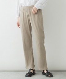 裾スリットストレートカットパンツ