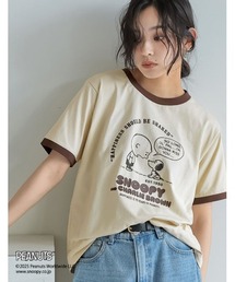 [PEANUTS][別注]コンパクトリンガーTシャツ