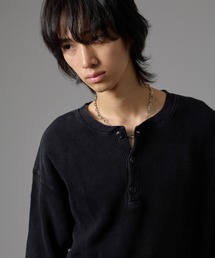 kutir(NeB[)DRAWSTRING HENLEY NECK THERMAL^h[R[hw[lbNT[}(TVc/Jbg\[)