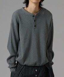 kutir(NeB[)DRAWSTRING HENLEY NECK THERMAL^h[R[hw[lbNT[}(TVc/Jbg\[)