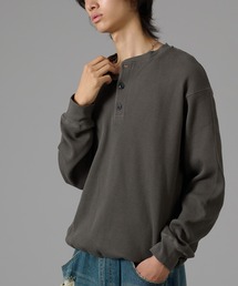 WTAPS グレー Tシャツ ヘンリーネック M WTAPS グレー Tシャツ ヘンリーネック M WTAPS グレー Tシャツ