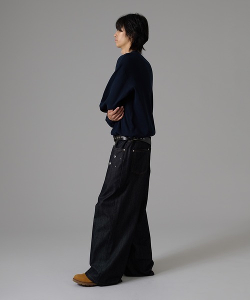 kutir（クティール）の「DRAWSTRING HENLEY NECK THERMAL／ドローコードヘンリーネックサーマル（Tシャツ/カットソー・メンズ・ボルドー/ブラウン/ブラック系/ネイビー/ブラック/杢グレー/チャコールグレー・X-LARGE/LARGE/MEDIUM）」の14枚目の写真