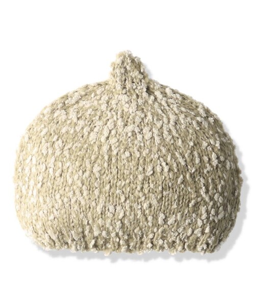 BRANSHES(ブランシェス)の「【ベビー】とんがりニット帽(ニットキャップ/ビーニー・キッズ・ベージュ/ブラウン・FREE)」の2枚目の写真