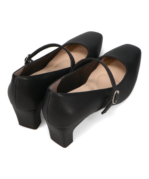 ORiental TRaffic（オリエンタルトラフィック）の「スクエアトゥストラップヒールパンプス/R-3006（パンプス・レディース・ブラック・33/42/43/35/36/37/34/40/38/39/41）」の3枚目の写真