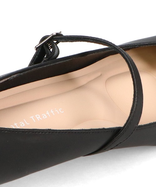 ORiental TRaffic（オリエンタルトラフィック）の「スクエアトゥストラップヒールパンプス/R-3006（パンプス・レディース・ブラック・33/42/43/35/36/37/34/40/38/39/41）」の7枚目の写真