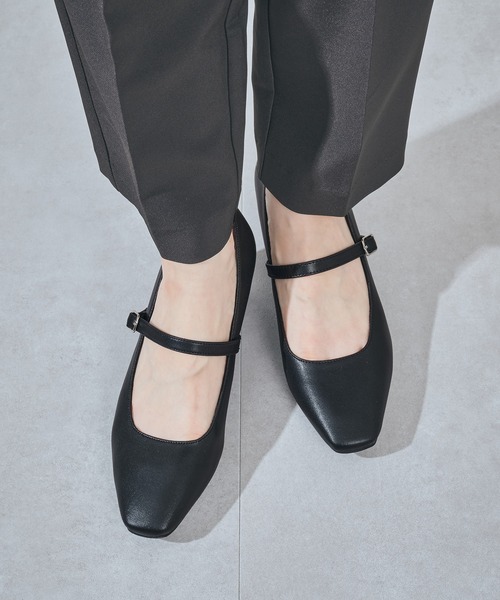 ORiental TRaffic（オリエンタルトラフィック）の「スクエアトゥストラップヒールパンプス/R-3006（パンプス・レディース・ブラック・33/42/43/35/36/37/34/40/38/39/41）」の21枚目の写真