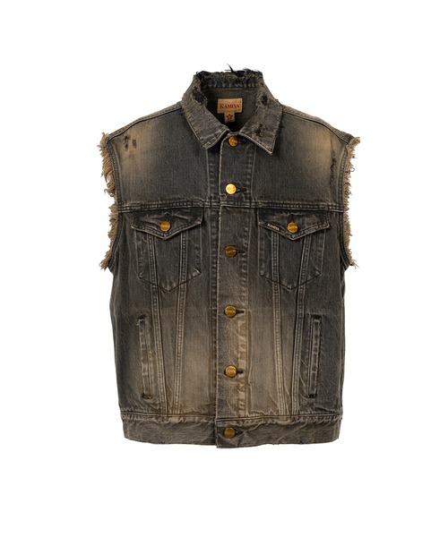 KAMIYA（カミヤ）の「BORO Duck Vest（ベスト）」 - WEAR