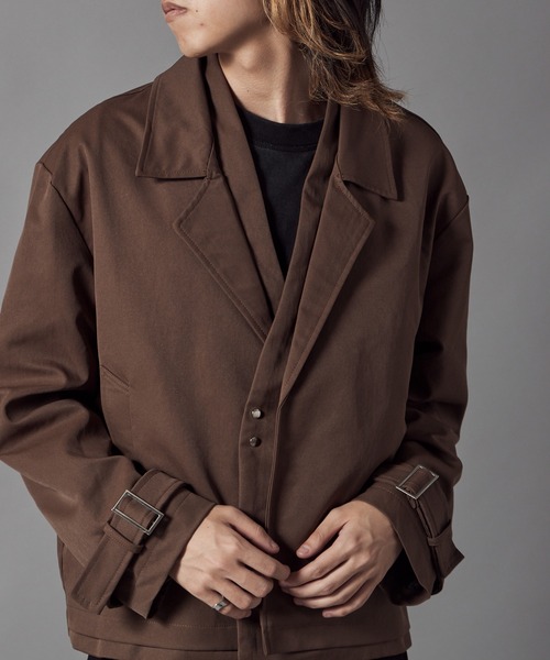セール】Faux Layered Design Tailored Jacket / フェイクレイヤード