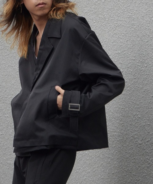 セール】Faux Layered Design Tailored Jacket / フェイク
