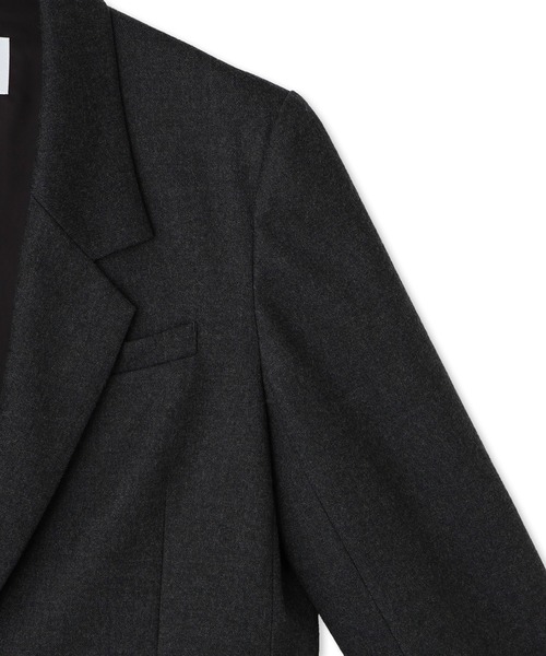 ADAM ET ROPE'（アダムエロペ）の「シングルブレストスリットジャケット（テーラードジャケット・レディース・チャコールグレー/ダークブラウン・38/36）」の13枚目の写真