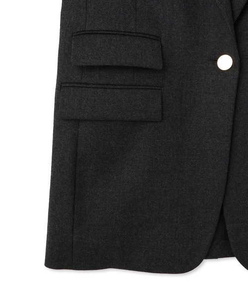 ADAM ET ROPE'（アダムエロペ）の「シングルブレストスリットジャケット（テーラードジャケット・レディース・チャコールグレー/ダークブラウン・38/36）」の16枚目の写真