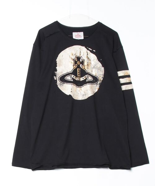 Vivienne Westwood MAN（ヴィヴィアンウエストウッドマン）の「VARSITY ORB　STRIPES NEW LONG SLEEVE（Tシャツ/カットソー・メンズ・ホワイト/ブラック・S/M/L）」の2枚目の写真