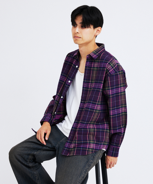 【ネル】ページ パターン レギュラー カラー ネル シャツ（シャツ/ブラウス）｜JOURNAL