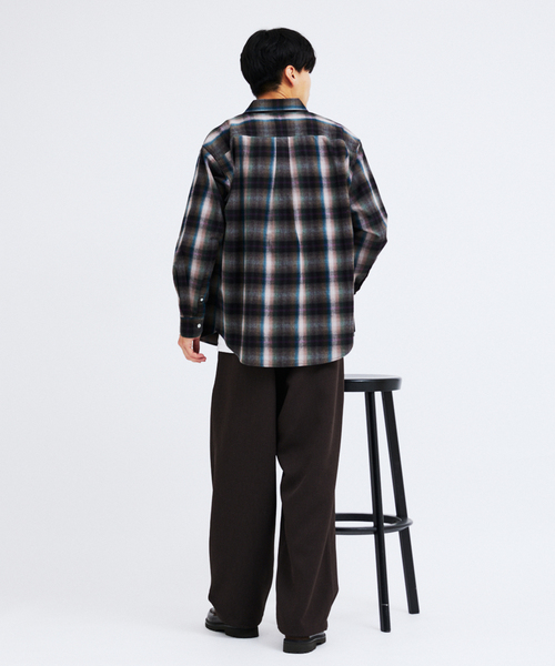 パターン レギュラー カラー ネル シャツ（シャツ/ブラウス