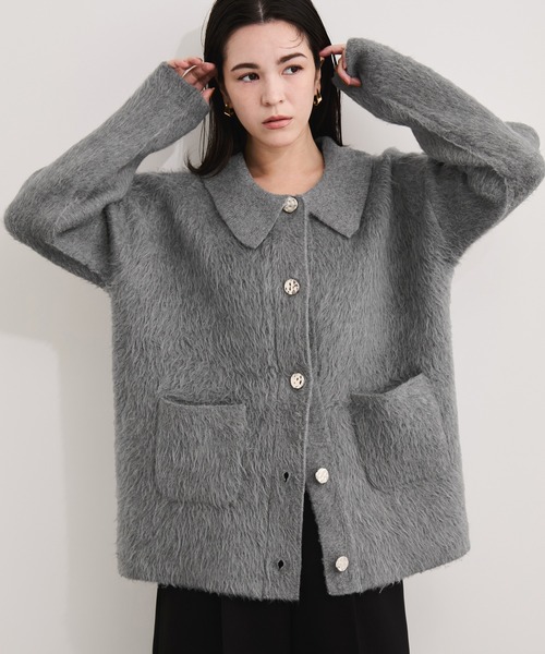 セール】襟付きニットコーディガン（その他アウター）｜LE CERCLE par