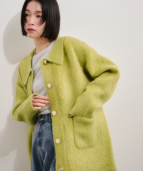 襟付きニットコーディガン（その他アウター）｜LE CERCLE par rope