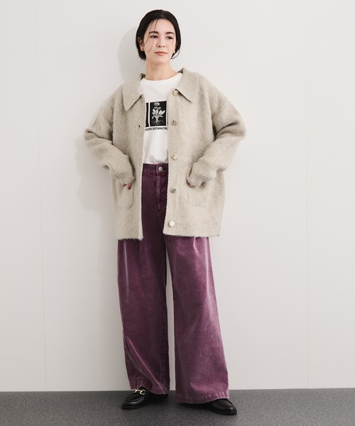 le cercle ADAM ET ROPE'(ルセルクルアダムエロペ)の「襟付きニットコーディガン(その他アウター・レディース・ベージュ系その他/ミント/グレー/ブラック・FREE)」の10枚目の写真