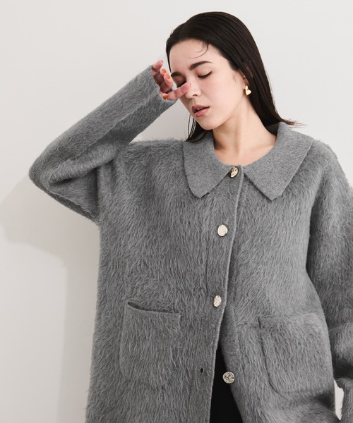 セール】襟付きニットコーディガン（その他アウター）｜LE CERCLE par