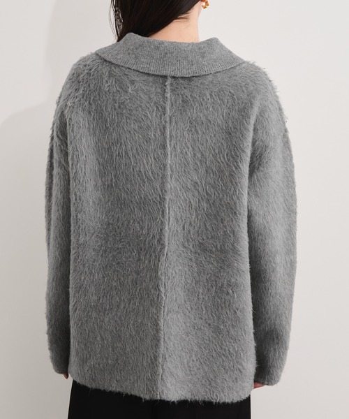 le cercle ADAM ET ROPE'(ルセルクルアダムエロペ)の「襟付きニットコーディガン(その他アウター・レディース・ベージュ系その他/ミント/グレー/ブラック・FREE)」の20枚目の写真