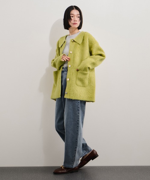 Ann☆プロポーションパールコーディガン PROPORTION BODY DRESSING｜《EDIT COLOGNE》パール調付きルーズ