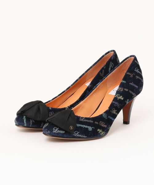 LANVIN en Bleu(ランバンオンブルー)の「リボンモチーフアーモンドトゥパンプス(パンプス・レディース・ブルー/ブラック/シルバー系その他7・23.5cm/24.0cm/22.5cm/23.0cm/24.5cm/22.0cm)」の1枚目の写真