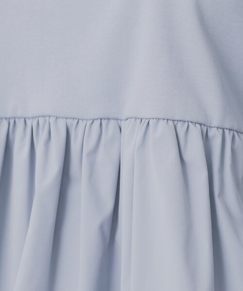 index（インデックス）の「ドッキングペプラムトップス【洗濯機洗い可】（Tシャツ/カットソー・レディース・ブラック/オフホワイト/ライトブルー・42/38/40/36）」の15枚目の写真