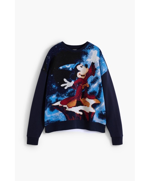 Desigual(デシグアル)の「ミッキー ファンタジア スウェットシャツ ディズニー(スウェット・レディース・ブルー・S/M/L/XS/XL)」の1枚目の写真