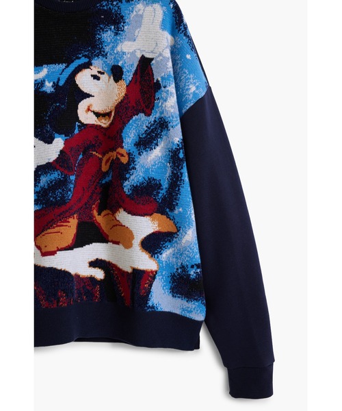 Desigual(デシグアル)の「ミッキー ファンタジア スウェットシャツ ディズニー(スウェット・レディース・ブルー・S/M/L/XS/XL)」の3枚目の写真